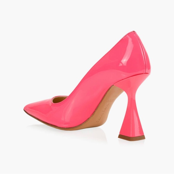Brand NIB Gianni Renzi neon pink heels size 39 - Picture 3 of 5